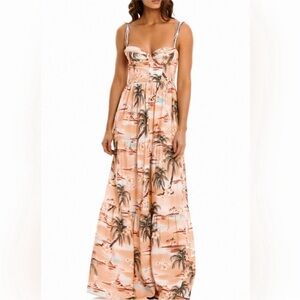 Agua Bendita Dunna Luau Dress MEDIUM NWT